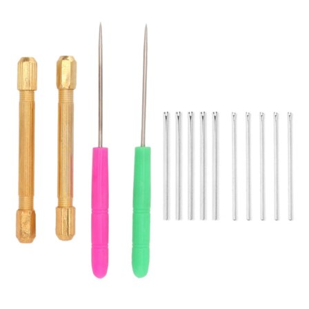 Verktøy for å feste dukkehår, metall, 10 nåler, solid verktøy for å lage dukkehår for håndverkselskere