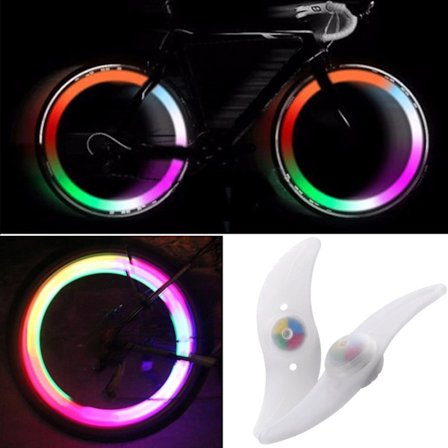 Egerlys - Farveskiftende LED-lys til cykelhjul - Flerfarvet