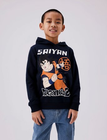 name it Nkmjam Dragonball Sweat Wh Bru Noos Vde - Navy - 116