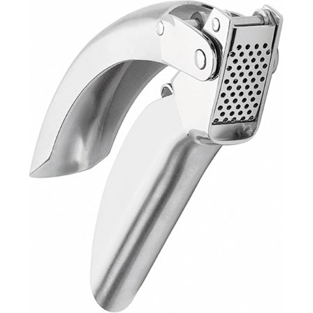 Hvidløgspresser, Hvidløgspresser i rustfrit stål. Opvaskemaskine sikker hvidløgspresser. Holdbar hvidløgshakker.