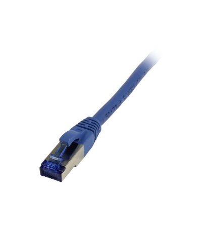 SYNERGY Patchkabel RJ45, CAT6A 500Mhz, 7,5m, blau, S-STP(S/FTP), TPE(Superflex), AWG26, Synergy 21