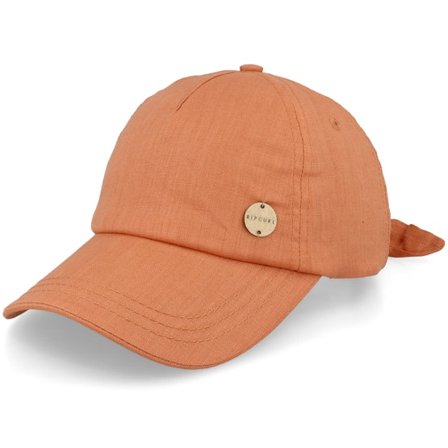 Rip Curl - Orange Unconstructed Cap - Hemp Tie Back Clay Dad Cap @ Hatstore