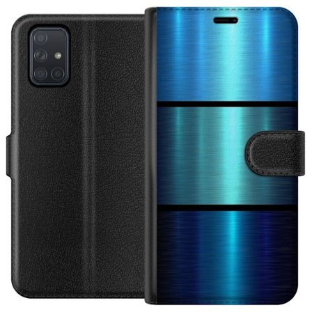 Kompatibelt Plånboksfodral till Samsung Samsung Galaxy A71 Blå