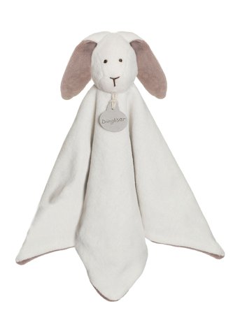Teddykompaniet Diinglisar Organic, Rabbit Doudou - White - 35X35CM