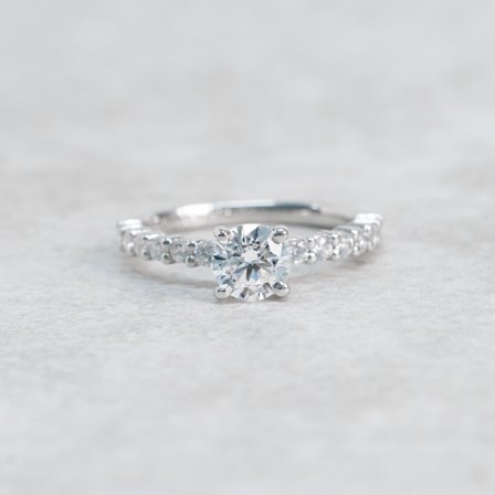 Rudbeckia, 18K Weißgold : Diamanten - Laborgezüchtet, Karat - 0.50 kt