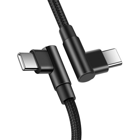 Vinklad Datakabel - USB-C till USB-C