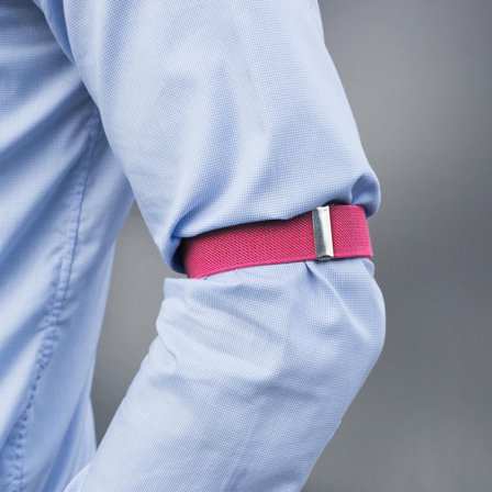 Tours-de-bras rose fluo au profil étroit pour hommes - Tours-de-bras
