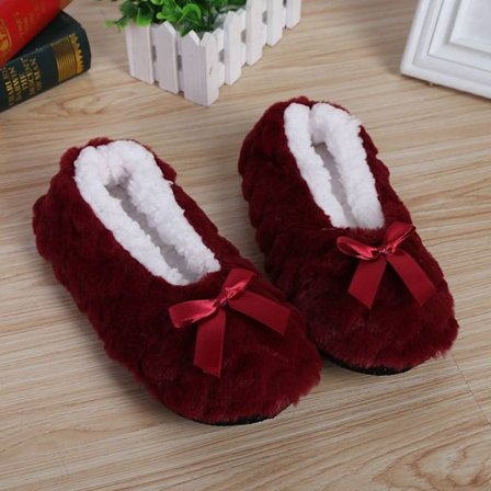 Home House Slipper Indoor Home Tossut WINE RED