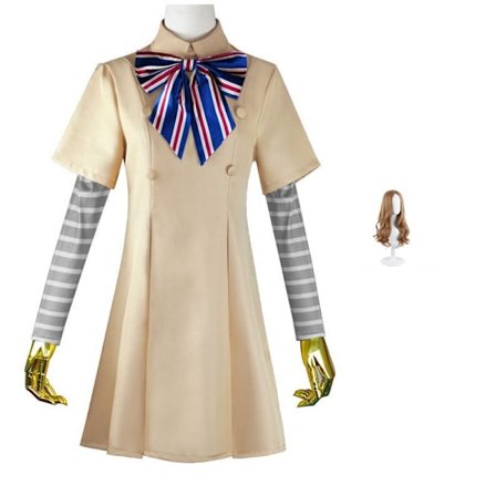 Barn M3gan Cosplay Kostyme med Parykk 5-Delt Party Halloween W - Perfekt