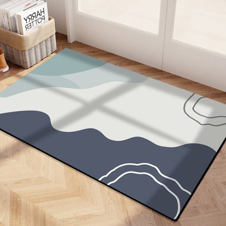 Sklisikker baderomsmatte, diatoméjord baderomsmatte, hurtigtørkende baderomsmatter, stort stueteppe, sklisikker gummibase