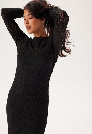 BUBBLEROOM - Lace Midi Dress - S