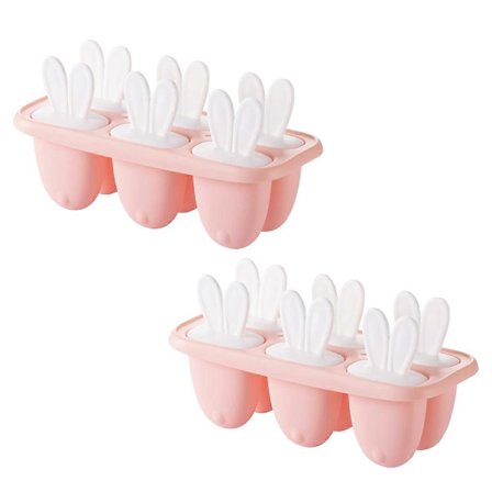 Silikon glassform set, glassform isglass mini, 6 isglassform BPA-fri återanvändbar, isglassform set, barns glassmaskin
