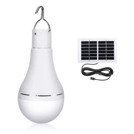 LED Solar Lampa Glödlampa Utomhus Vattentät Portabel Solar Trädgård Hängande Ljus