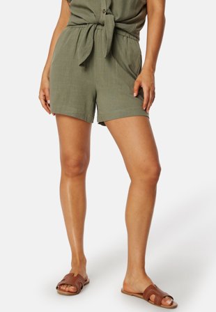 Pieces-Pcvinsty HW Linen Shorts-XS