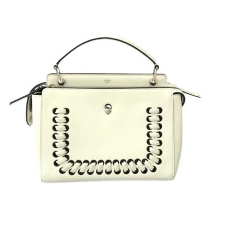 Fendi Vintage Pre-owned Læder hndtasker Hvid, Dame Vintage Tasker, Størrelse: ONE Size