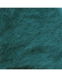 Kardierte Wolle 100 g Petrol