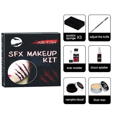 Låtsasblod Makeup Blodspray, Vaskbar Blodmakeup til Vampyr Cosplay Blod Halloween makeup taske