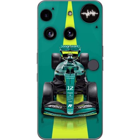Kompatibelt Mobildeksel til Nothing Nothing Phone (3) Aston Martin Formel 1-bil i grønt racingdesign med moderne studiofølelse
