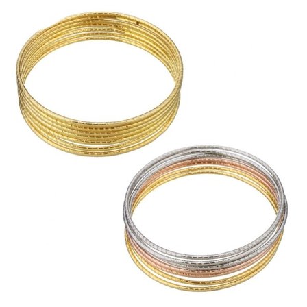 316L rostfritt stål Armband GULD/MULTI 7ST SET