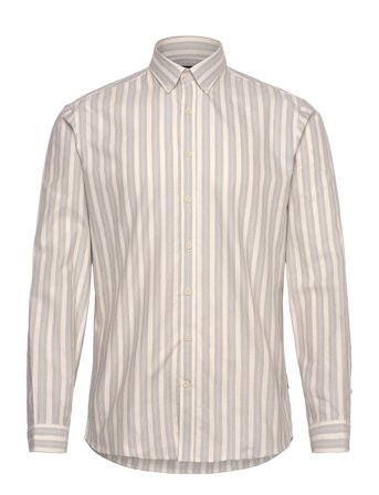 Lindbergh | Striped Oxford Shirt L/S | L
