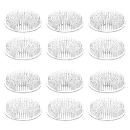 12 stk. blomsterfrosker, rund blomsternålholder for DIY-håndverk, klasseromsundervisning