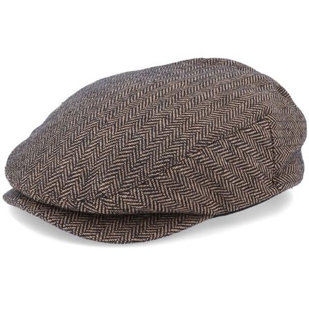 Brixton - Brun flatcap Keps - Hooligan Brown/Khaki Snap Cap @ Hatstore