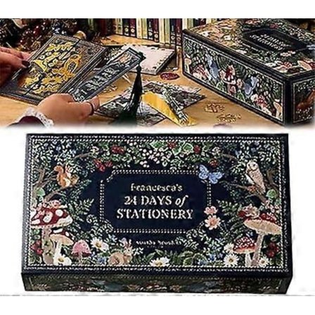 Kirjatarvikejoulukalenteri, 24 päivän kirjatarvikejoulukalenteri