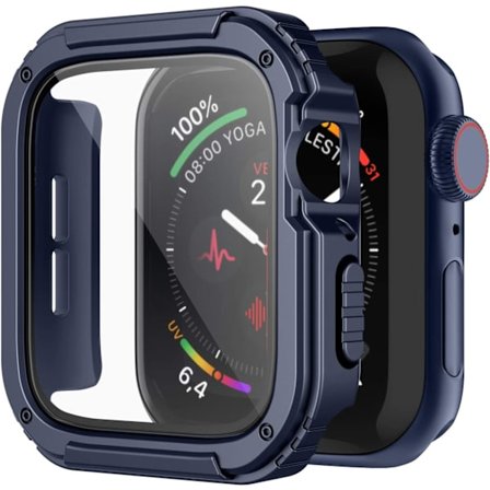 Kompatibelt Apple Watch-fodral med skärmskydd