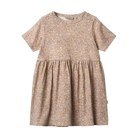 WHEAT Jersey Dress Short Sleeve Anna Lilac Flower Meadow Str 122/7 år, Tøj & Bolig, Børnetøj, Øvrigt