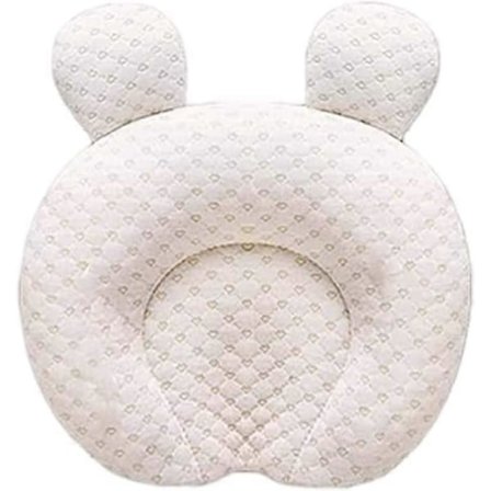 Baby Hovedformningspude, Nyfødt Børneværelsespude, Spædbarns Hovedstøtte Sovepude, 3D Memory Foam Hoved Nakkepude til Autostol Barnevogn