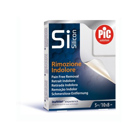 Pic Cerotto Post Operatorio Silicone 10x8cm 5 Pezzi