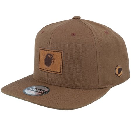 Moomin - Brun snapback Keps - "Stinky Engraved Patch Tan Brown Snapback " @ Hatstore