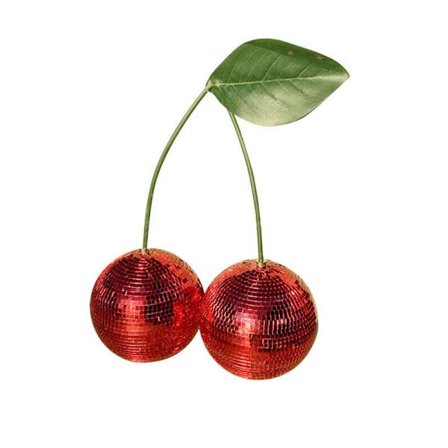 Kirsikka Disco Ball Hemprydnad PUNAINEN W