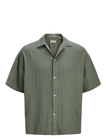 Jjwayne Solid Resort Shirt Ss Khaki Jack & J S