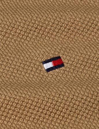 Essential Structure Crew Neck Tops Knitwear Round Necks Brown Tommy Hilfiger