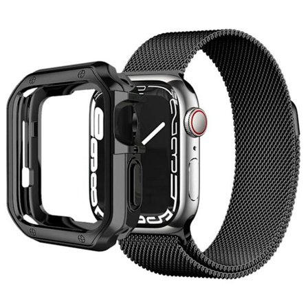 TPU-skydd för Apple Watch med snabb frigöring, sportfodral för Apple Watch Series 7 45 mm/Series 8 45 mm