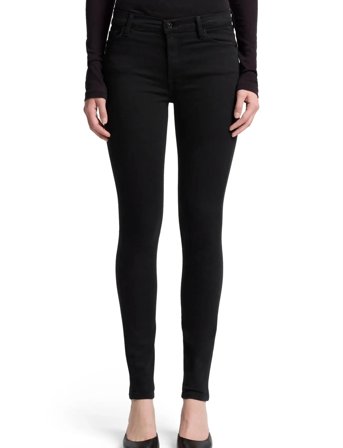 7 For All Mankind Hw Skinny Rinsed Black - Black - 28 x 30
