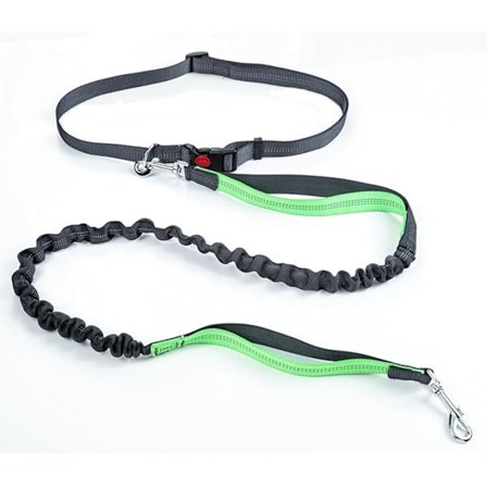 Hundelead med justerbar talje, løbe- og jogginglead til hunde