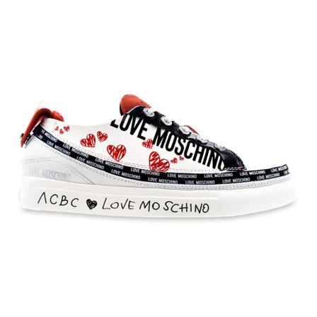 Love Moschino Sneakers , Wit , Dames , Maat: 40 EU