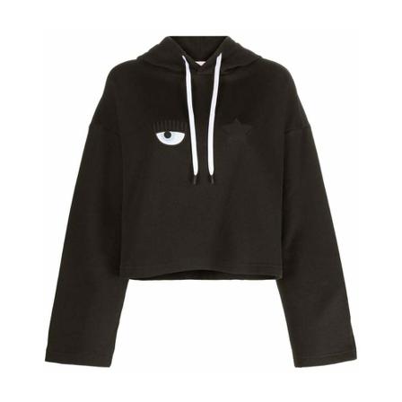 Chiara Ferragni Collection, Chiara Ferragni Sweaters Czarny Czarny, Kobieta, Rozmiar: M