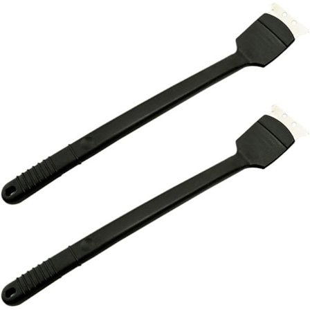 2 stycken metallfågelrengöringsborstar, långt handtag fågelspillning