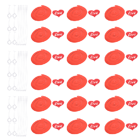 PVC Hjerteformet Vimpel Dekorasjon Valentinsdag Bryllupsdag Forlovelse