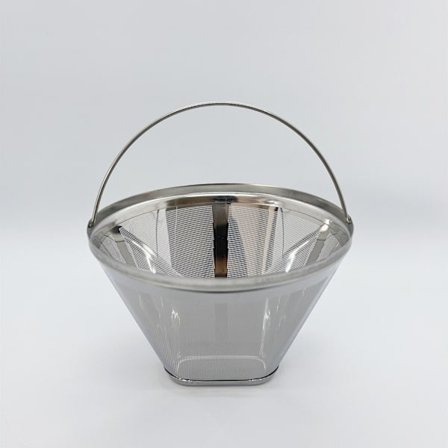 Genanvendeligt kaffefilter, kaffefilter i rustfrit stål, kompatibelt til manuel kaffebrygning, permanent kaffefilter, kompatibelt til drypning uden 