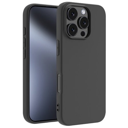 SKALO iPhone 16 Pro Max Matte Black Ultra-tynd TPU Cover