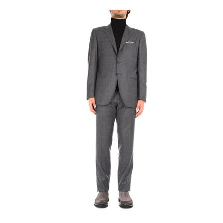 Kiton Suit Sets Grå, Herre Jakkesæt, Størrelse: M