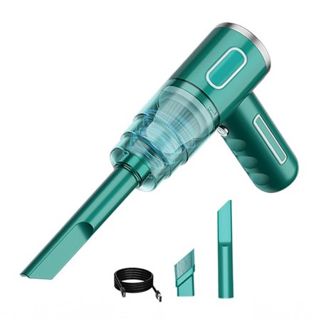 29000PA Portabel Bildammsugare Bärbar Trådlös Dammsugare Handhållna Dammsugare för Bil, Hushållsbruk grön