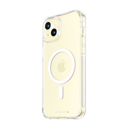PanzerGlass HardCase Transparent w. White MagSafe & D3O iPhone 15 Plus