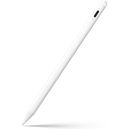 Stylus Pen til iPad 6.-11. generation - 2X hurtig kompatibel med 2018-2025 Apple iPad Pro 11"/12.9"/M4, iPad Air 3/4/5/M2/M3, iPad mini 5/6 Gen - Hvid