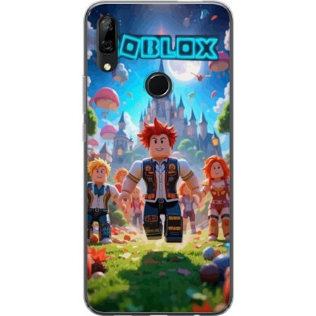 Kompatibelt Mobilskal till Huawei Huawei P Smart Z Roblox Äventyr i Magisk Fantasivärld med Slott
