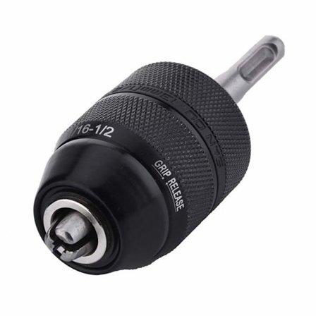 2-13MM Nyckelfri Borrchuck med SDS Plus Adapter, Tungt 1/2-20UNF Slagborrchuck Konverterare Snabbväxlingsadapter Omvandlingsverktyg